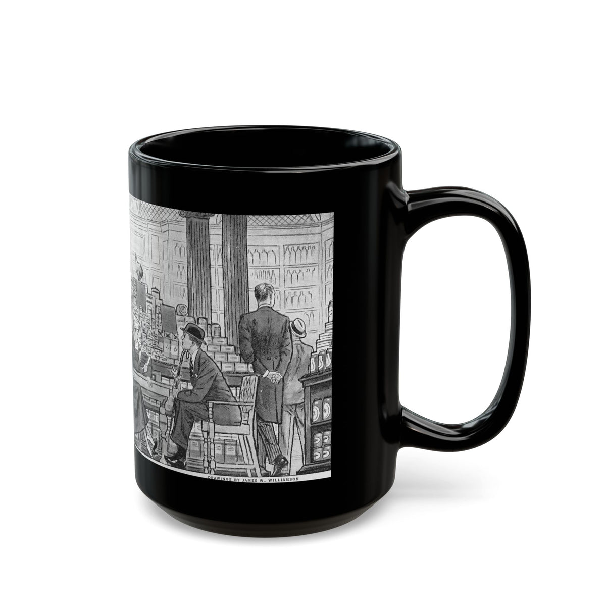 Fancy Town (2) - Black Coffee Mug