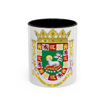 Coat of arms of the Commonwealth of Puerto Rico 2 - Accent Coffee Mug