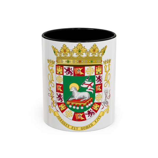 Coat of arms of the Commonwealth of Puerto Rico 2 - Accent Coffee Mug