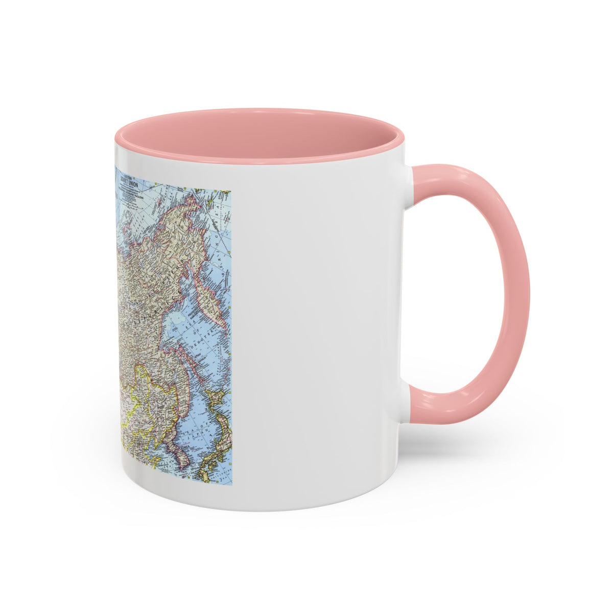 Russia - Eastern Soviet Union (1967) (Map) Accent Coffee Mug