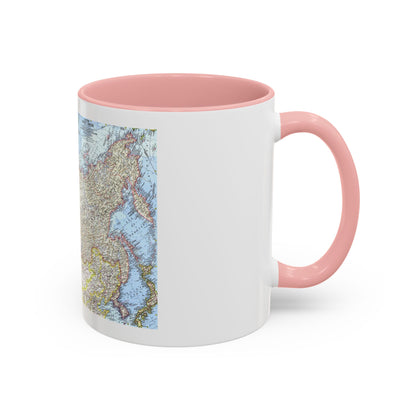 Russia - Eastern Soviet Union (1967) (Map) Accent Coffee Mug