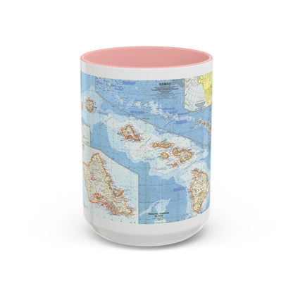 USA - Hawaii (1960) (Map) Accent Coffee Mug