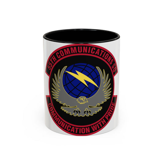 55th Communications Squadron (U.S. Air Force) Accent Coffee Mug