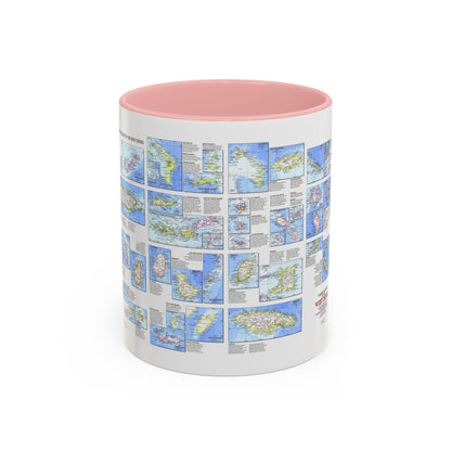 West Indies - Tourist Islands (1981) (Map) Accent Coffee Mug