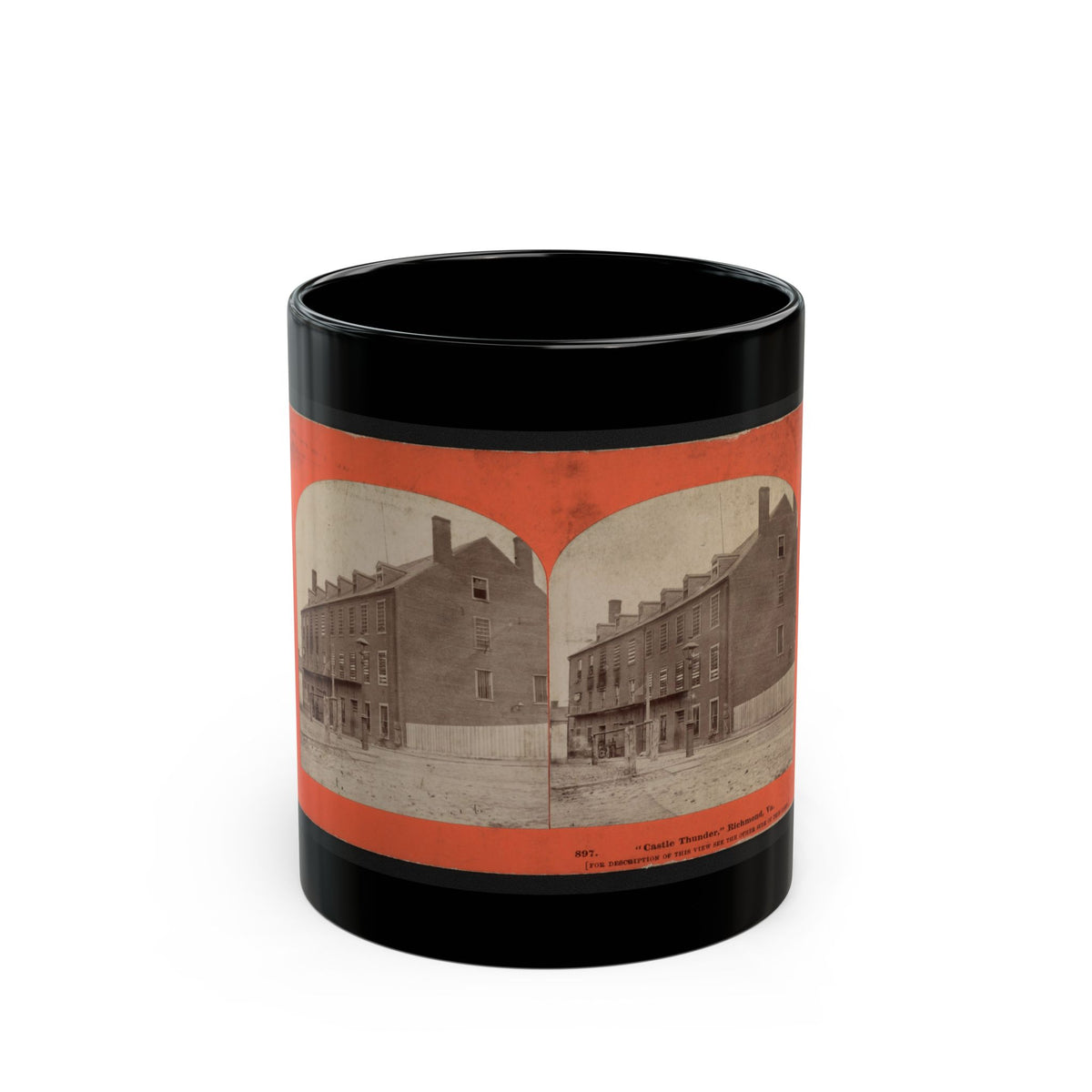 Castle Thunder,  Richmond, Va. (U.S. Civil War) Black Coffee Mug
