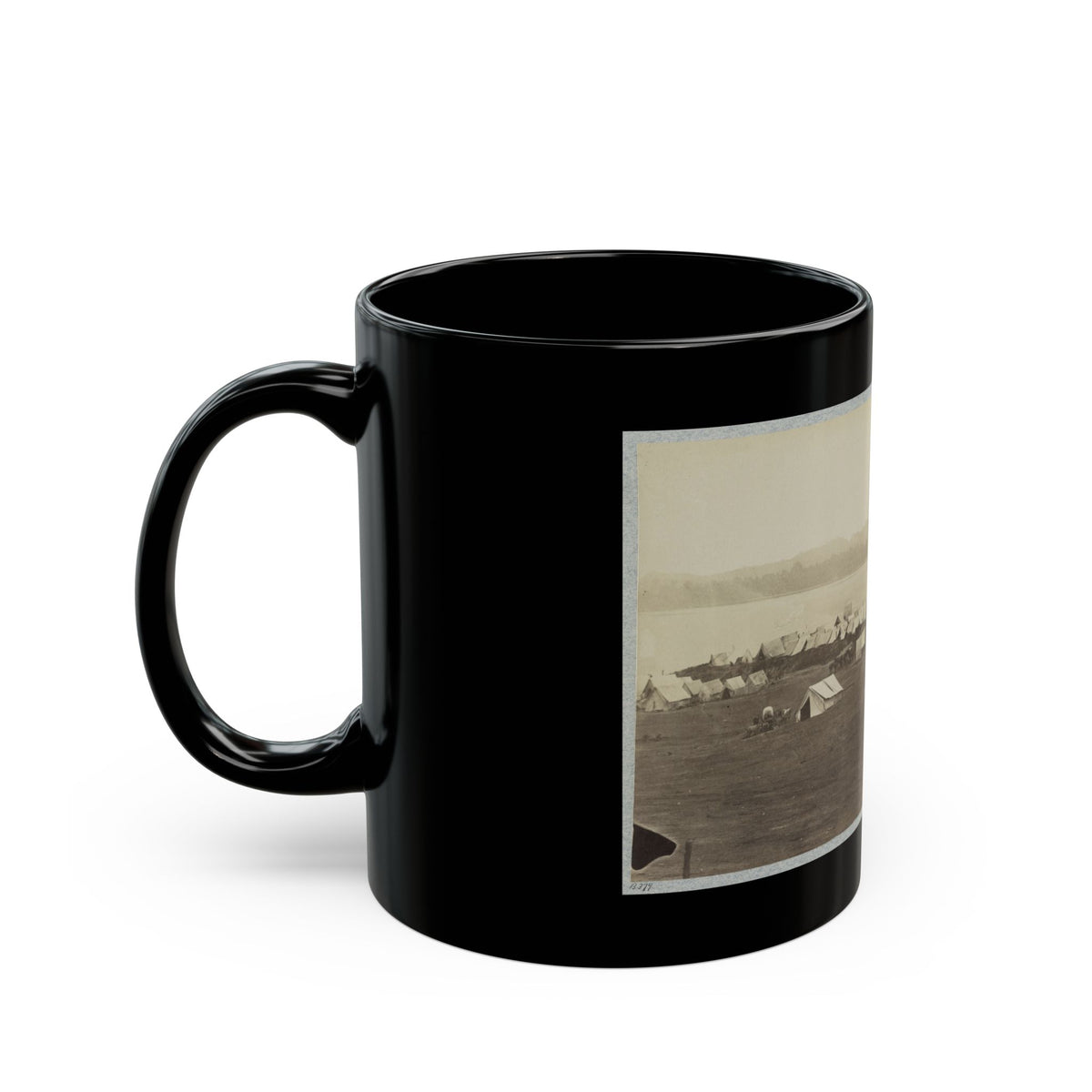 Belle Plain Landing, Va. 001 (U.S. Civil War) Black Coffee Mug