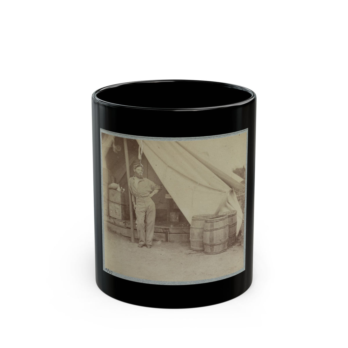 22d New York State Militia Near Harpers Ferry, Va., 1861 I.E.1862 011 (U.S. Civil War) Black Coffee Mug