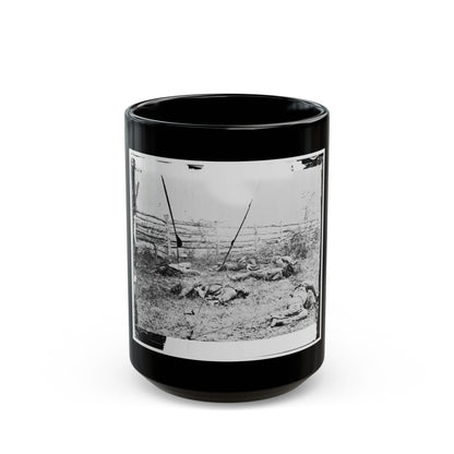Antietam, Maryland. Confederate Soldiers As They Fell Inside The Fence On The Hagerstown Road (U.S. Civil War) Black Coffee Mug