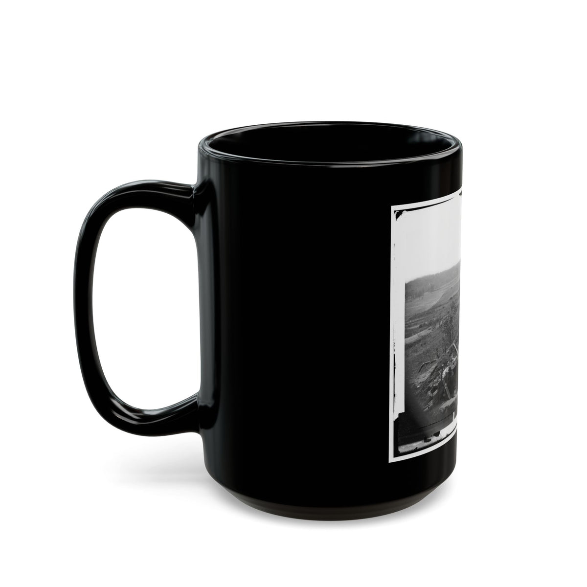 North Anna River, Va. Federal Troops Occupying Line Of Breastworks On The North Bank (U.S. Civil War) Black Coffee Mug