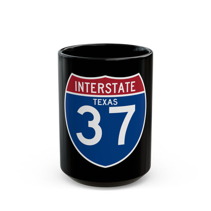 Interstate 37 (U.S. Highways) Black Coffee Mug