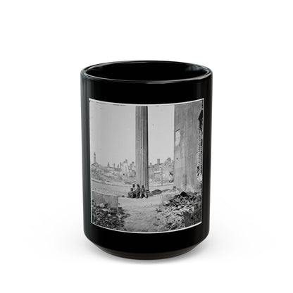 Charleston, S.C. View Of Ruined Buildings Through Porch Of The Circular Church (150 Meeting Street) (U.S. Civil War) Black Coffee Mug