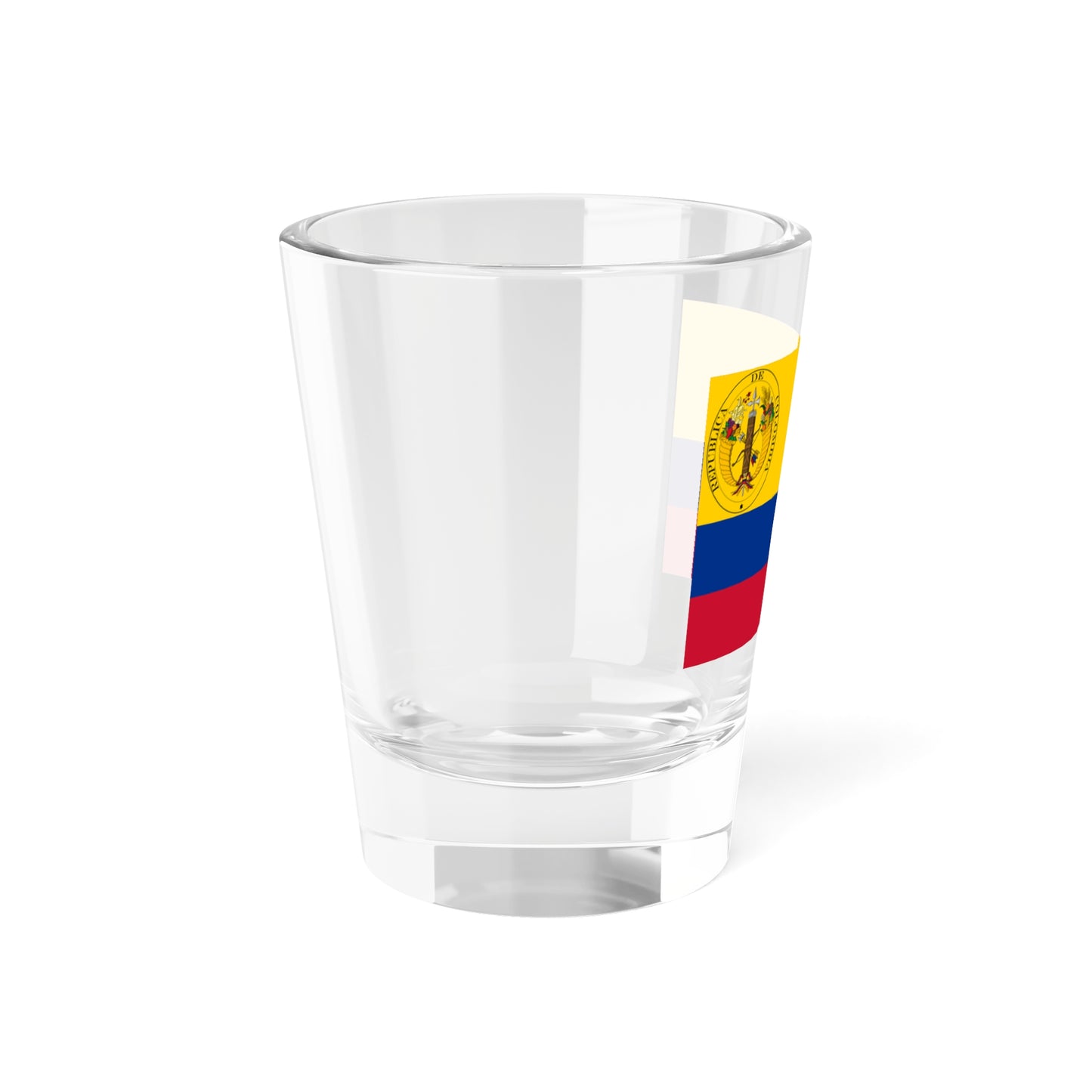 Third flag of the Gran Colombia (Colombia) Shot Glass 1.5oz