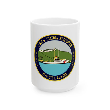 USCG Station Ketchikan 17th Dist (U.S. Coast Guard) White Coffee Mug