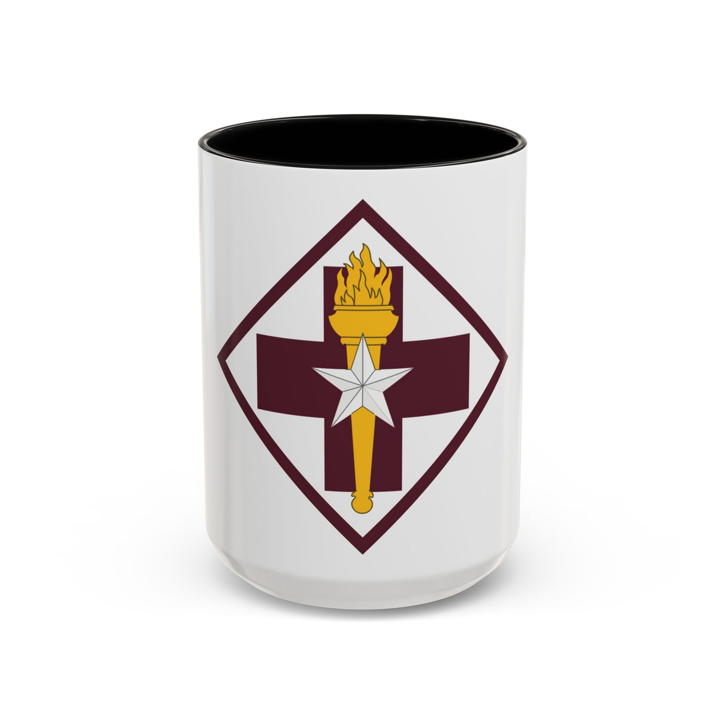 US 32nd Medical Brigade SSI (U.S. Army) Accent Coffee Mug
