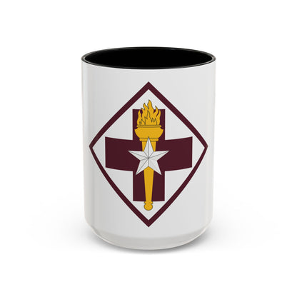 US 32nd Medical Brigade SSI (U.S. Army) Accent Coffee Mug