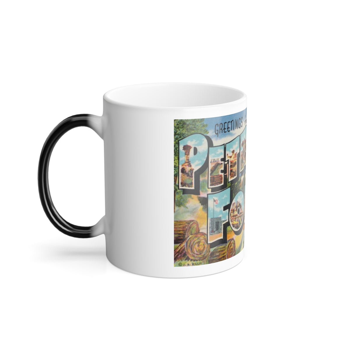 Greetings from Petrified Forest Ariz (Greeting Postcards) Color Changing Mug 11oz