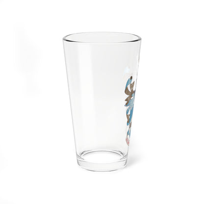 University of York coat of arms (United Kingdom) (Coat of Arms) Pint Glass 16oz