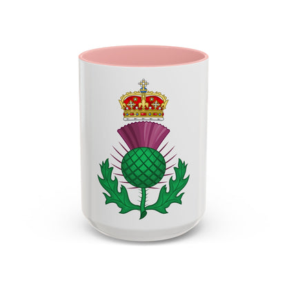 Thistle Royal Badge of Scotland - Accent Coffee Mug