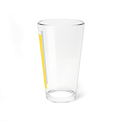 Flag blue yellow 2x5 (Germany) Pint Glass 16oz