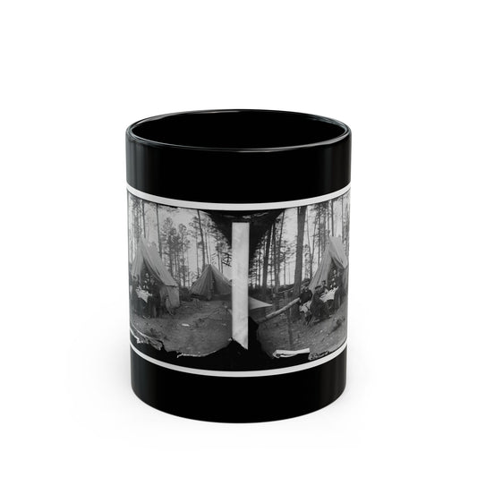 Brandy Station, Virginia. A Breakfast Party At Headquarters. Army Of The Potomac (U.S. Civil War) Black Coffee Mug