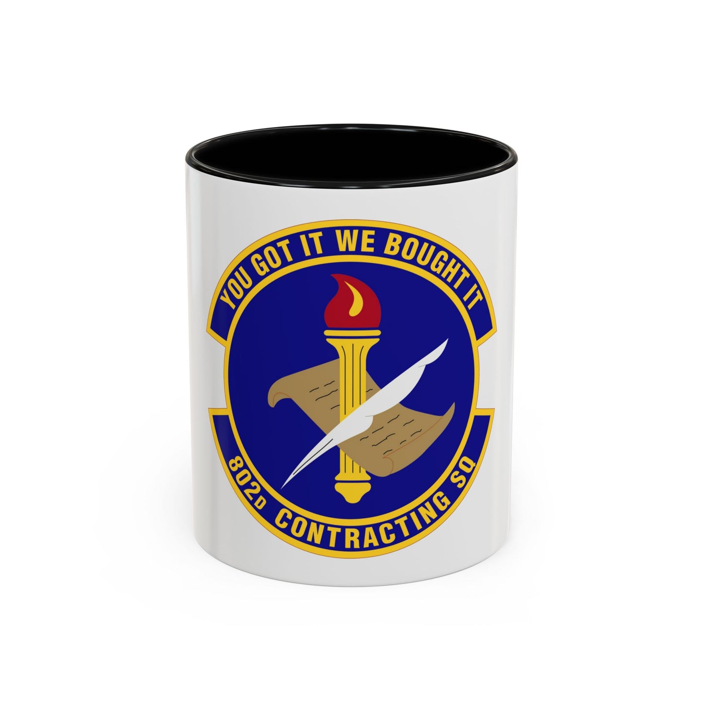 802d Contracting Squadron (U.S. Air Force) Accent Coffee Mug