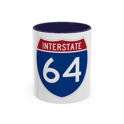 Interstate 64 (U.S. Highways) Accent Coffee Mug