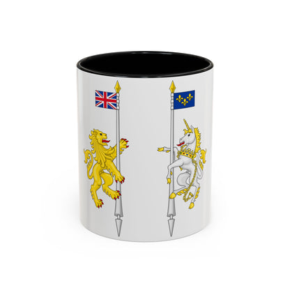 Supporters from the coat of arms of Canada - Accent Coffee Mug