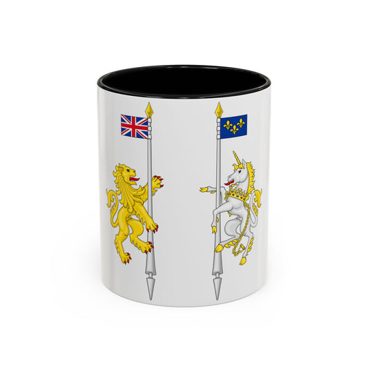 Supporters from the coat of arms of Canada - Accent Coffee Mug