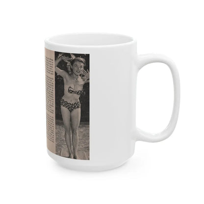 Sheree North #162 - Pages 30 & 31 from 66 PHOTOGRAPHS OF Sheree NORTH U.K. Pocket Mag. (Vintage Female Icon) White Coffee Mug-Go Mug Yourself