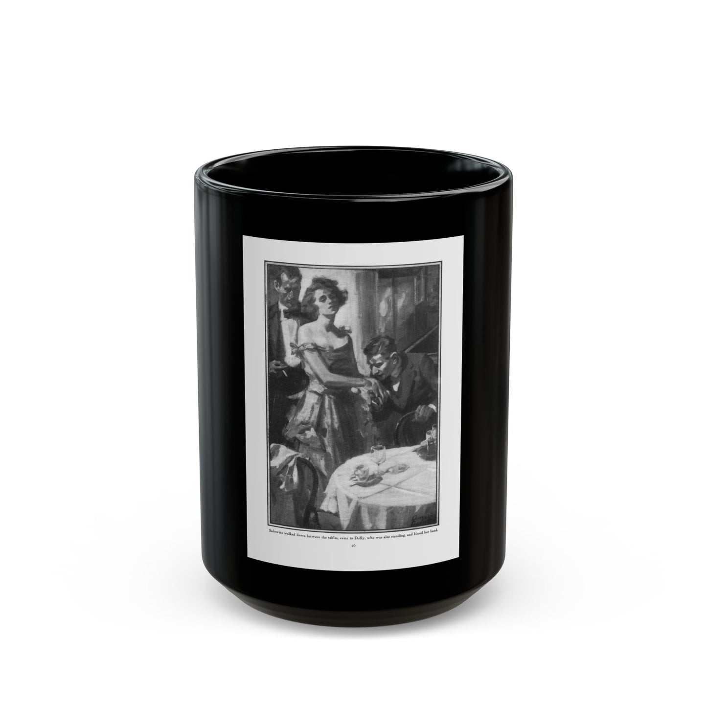 Dolly of Logan Square, Everybody's Magazine, August 1922 - Black Coffee Mug-15oz-Go Mug Yourself