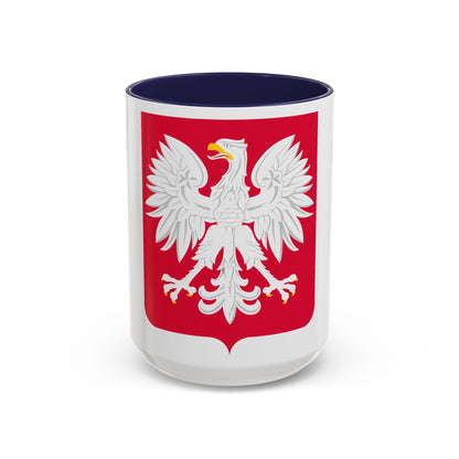 Coat of arms of Poland (1980-1990) - Accent Coffee Mug