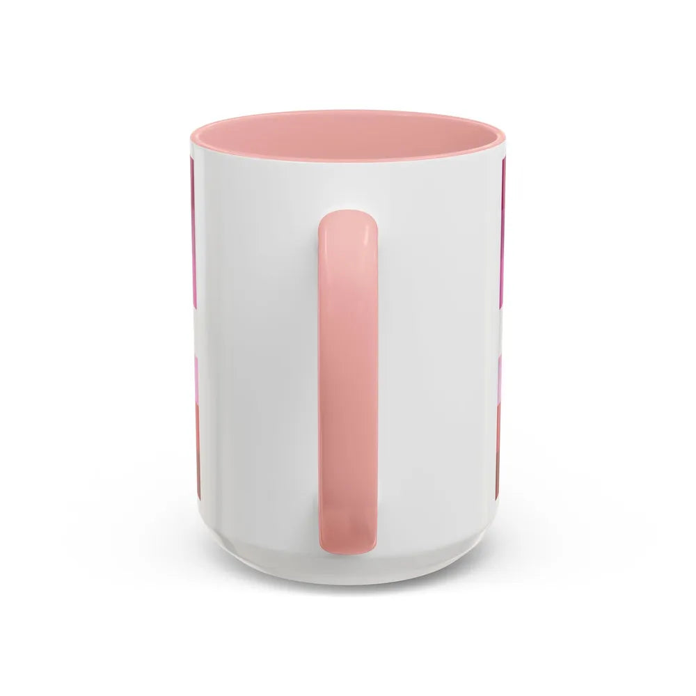 Lipstick lesbian Pride Flag - Accent Coffee Mug-Go Mug Yourself