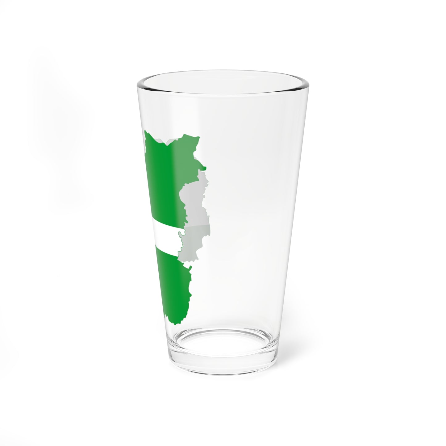 Flag-map of Chernihiv Oblast (Ukraine) Pint Glass 16oz