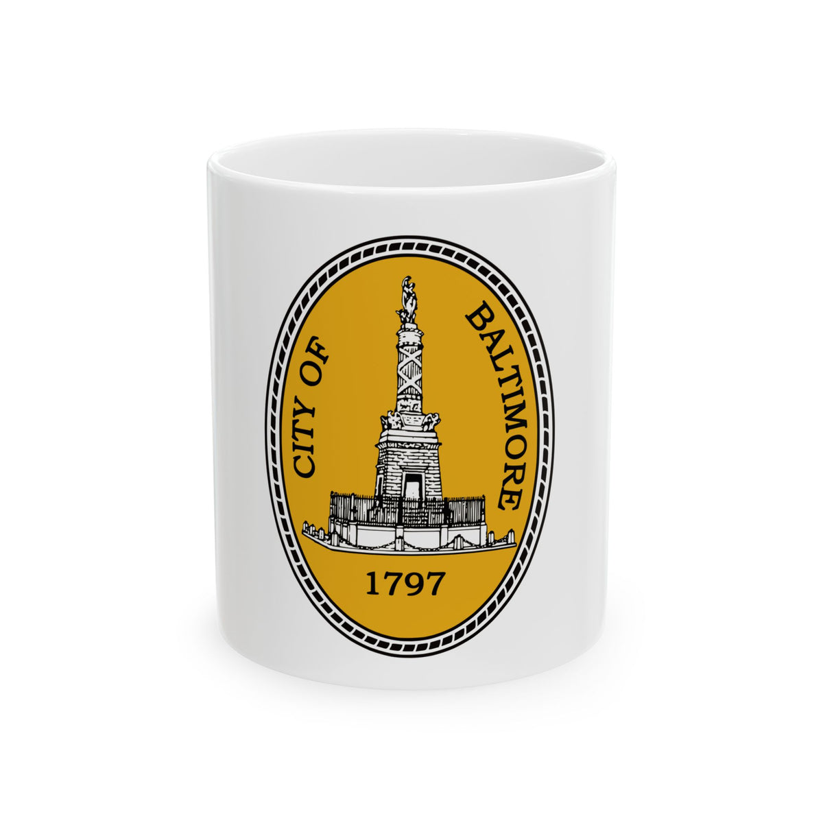 Seal of Baltimore Maryland - White Coffee Mug