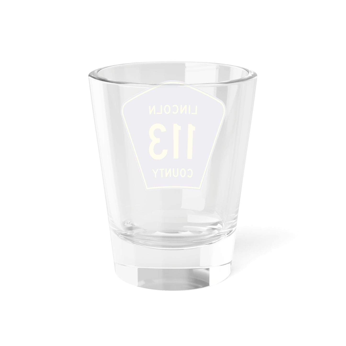 Lincoln County 113 (South Dakota) (Road Sign) Shot Glass 1.5oz