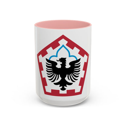 555th Engineer Brigade (U.S. Army) Accent Coffee Mug