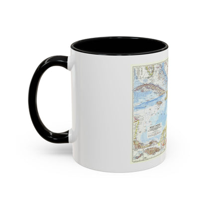 West Indies (1954) (Map) Accent Coffee Mug