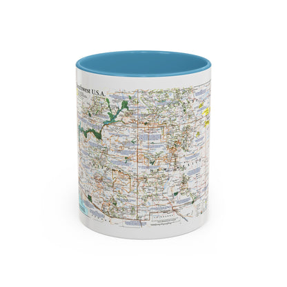 USA - Southwest (1992) (Map) Accent Coffee Mug