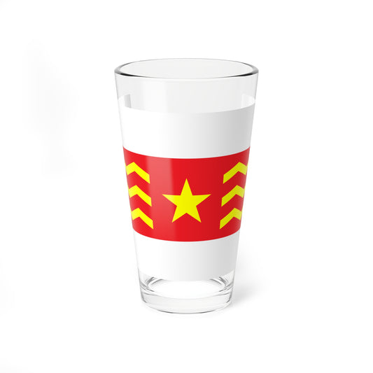 House Flag of COSCO 1960 - 1993 (China) Pint Glass 16oz