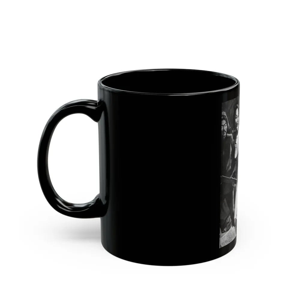 Captive Girl Compound, For Men Only, December 1964 - Black Coffee Mug-Go Mug Yourself