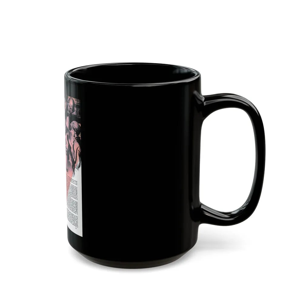 Blue Milk and White, Liberty, November 26, 1938 - Black Coffee Mug-Go Mug Yourself