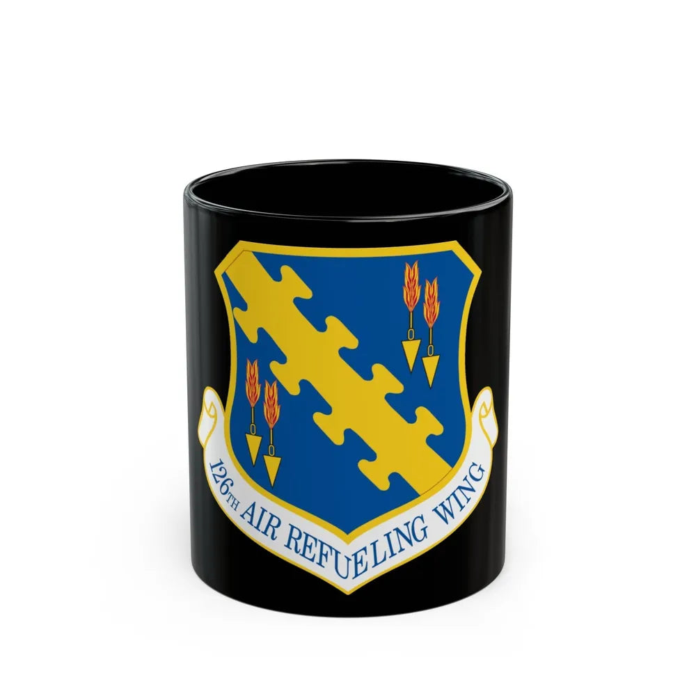 126th Air Refueling Wing (U.S. Air Force) Black Coffee Mug-11oz-Go Mug Yourself