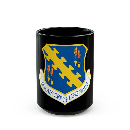 126th Air Refueling Wing (U.S. Air Force) Black Coffee Mug-15oz-Go Mug Yourself