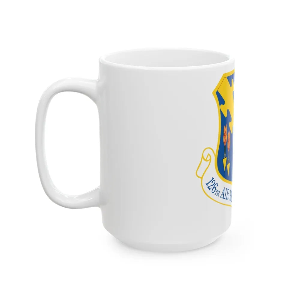 126th Air Refueling Wing (U.S. Air Force) White Coffee Mug-Go Mug Yourself