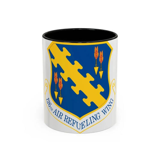 126th Air Refueling Wing (U.S. Air Force) Accent Coffee Mug 11oz Black - Go Mug Yourself