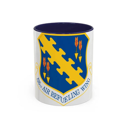 126th Air Refueling Wing (U.S. Air Force) Accent Coffee Mug 11oz Navy - Go Mug Yourself