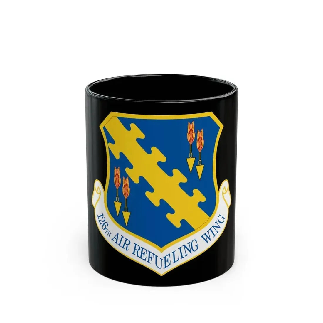 126th Air Refueling Wing (U.S. Air Force) Black Coffee Mug 11oz - Go Mug Yourself