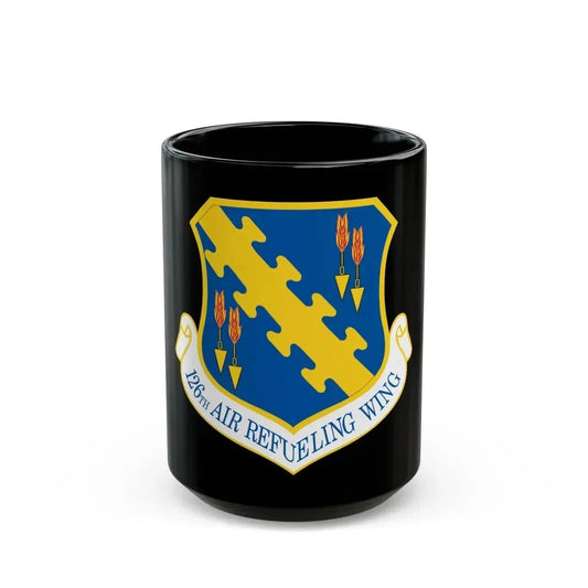 126th Air Refueling Wing (U.S. Air Force) Black Coffee Mug 15oz - Go Mug Yourself