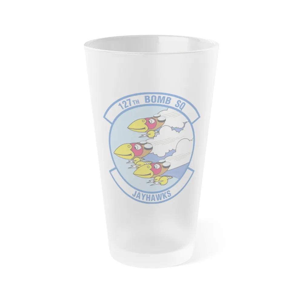 127 Bomber Squadron (U.S. Air Force) Frosted Pint Glass 16oz-16oz-Frosted-Go Mug Yourself