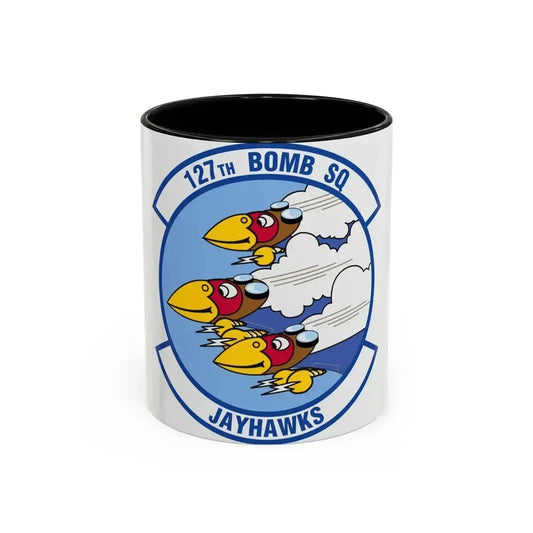 127 Bomber Squadron (U.S. Air Force) Accent Coffee Mug 11oz Black - Go Mug Yourself